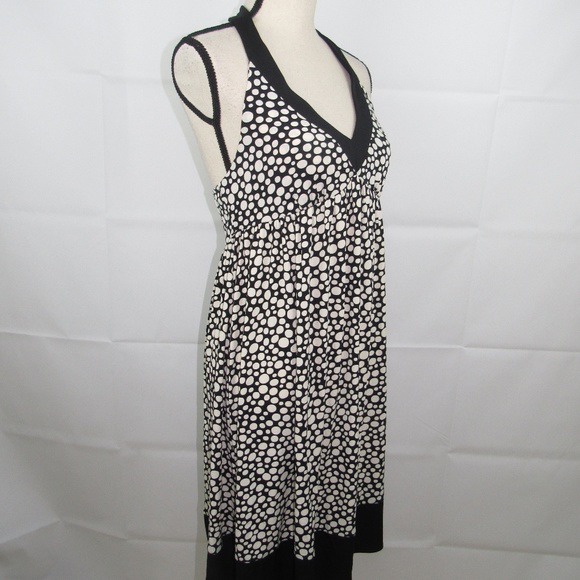London Times Halter Dress Size 8 Polka Dot NEW - Picture 3 of 8
